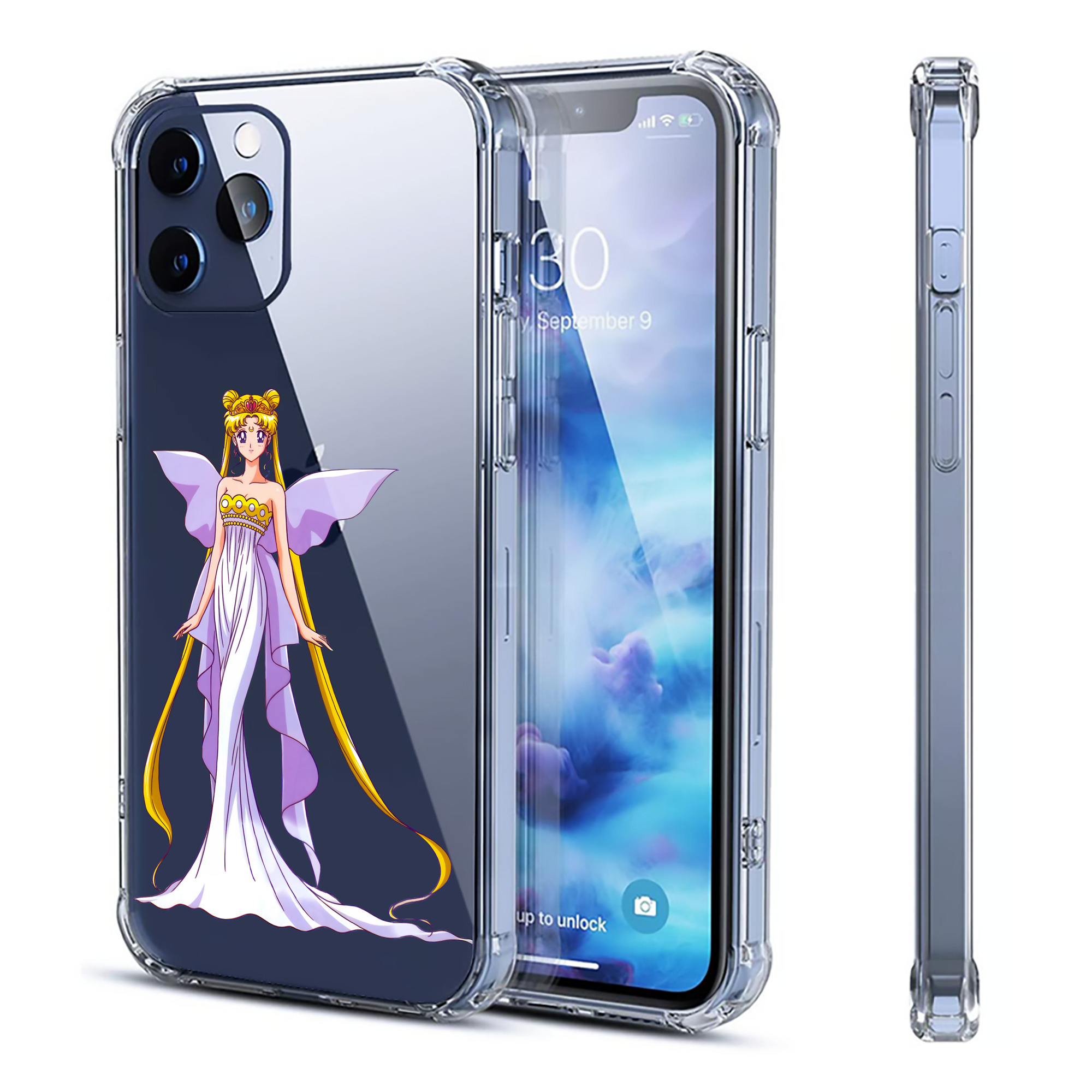 （画像用） 美少女戦士セーラームーン 愛野 美奈子 あいの みなこ Sailor Moon Aino Minako 【iPhone 12シリーズ対応】透明スマホケース（クリアソフトケース）